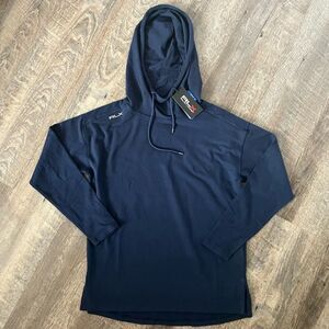 RLX Ralph Lauren Golf Long Sleeve Blue Hoodie-Size XS